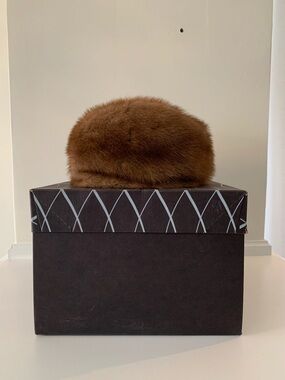 Eaton’s Vintage Mink Pillbox Fur Hat